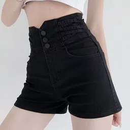 StyleCast Women Slim Fit High-Rise Shorts-picture-44