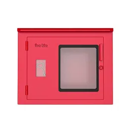 FIRE LITE Single Door Hose Box 750x600x250 mm Mild Steel 16 Gauge Red, FH12-11