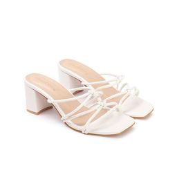 DressBerry Women Textured Western - Embellished Party Block Sandals Heels-2