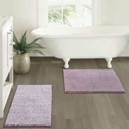 OBSESSIONS 2-Pcs Purple Anti-Skid Bath Rugs-image-32