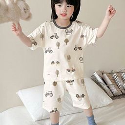 StyleCast x Revolte Boys Conversational Printed T-shirt and Shorts Night suit-image-42