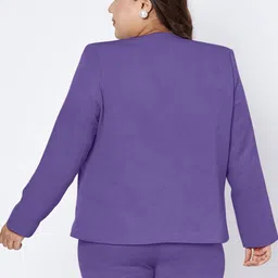 BRINNS Notched Lapel Open Front Blazer image 2