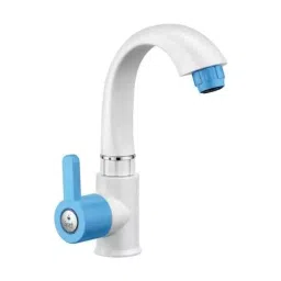 Sparsh Pearl Swan Neck Tap with Flange Superb Plus Series Series PTMT Blue, White Glossy Finish, SP-1117-image-41