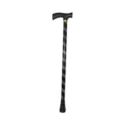 MCP Black Carving Design Premium Aluminium Imported Walking Stick-18