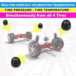 Amici Auto Wireless Tyre Pressure Monitoring System with External Sensor, 4xTIRE-SENSOR image 3