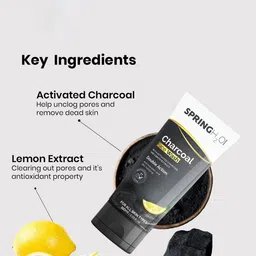 Spring H2O Charcoal Face Wash With Activated Charcoal & Lemon Extract - 100 ml image 5