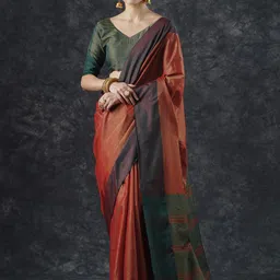 KALINI Solid Taant Saree-image-23