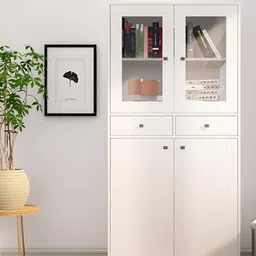 HEXA RED White Moisture & Termite Resistant Free Standing Book Shelf image 3
