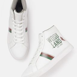 Woodland Men Brand Logo Printed Mid-Top Sneakers-picture-54