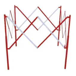 RS PRO Red & White Steel Extendable Barrier Model No 6250958-image-35