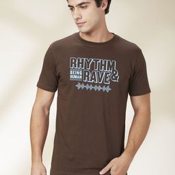 Being Human Men Typography Printed Round Neck Cotton Slim Fit T-shirt-picture-13