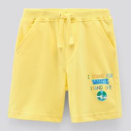 Bonfino Shorts With Cord Placement Print - Yellow-image-16