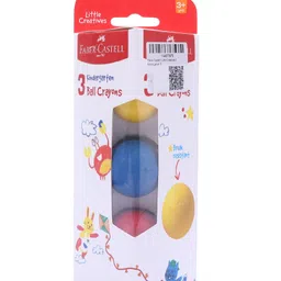 Faber Castell Little Creatives 3 Kindergarten Ball Crayons- Multicolor-picture-33