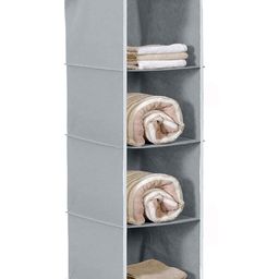 Fun Homes Kuber Industries 4 Shelf Closet Hanging Organizer - Grey-18