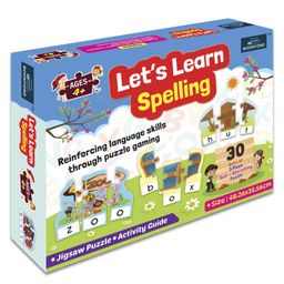 Bookford Let's Learn Spelling Jigsaw Puzzle - 90 Pieces-3