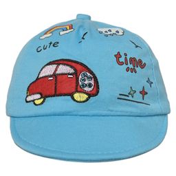 Kid-O-World Car  Embroidered Cotton  Cap - Light Blue-image-73