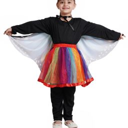 Kaku Fancy Dresses Butterfly Costume Set - Multi Colour-image-62