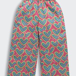 Barbie by Tiny Girl Hearts Printed Palazzo Pant - Pink-image-54