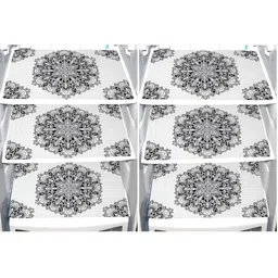 Aura 6-Pcs Black & White Printed Fridge Organisers-27