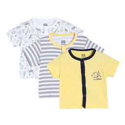 MINI KLUB Pack Of 3 Unisex Printed Short Sleeves Jhabla-image-29