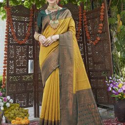 Anouk Rustic Woven Design Zari Kanjeevaram Saree-image-72