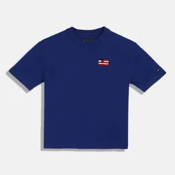 Tommy Hilfiger Boys Solid Round Neck Cotton T-shirt-image-76
