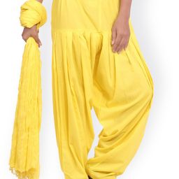 Jaipur Kurti Yellow Patiala & Dupatta-image-80
