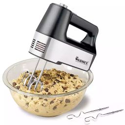 Warmex HM 92 400 W Electric Health Hand Mixer 2 Removable Egg Beater and Dough Hook, Black-picture-48