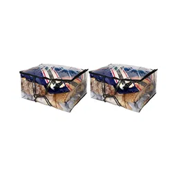 Stylista Transparent & Black 2 Pieces Waterproof Storage Bag Organisers With Zip-19