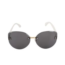 BAYBERRY Unisex Black Lens & White Cateye Sunglasses with-image-95