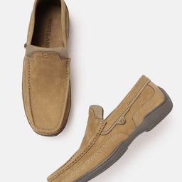 Woodland Men Nubuck Leather Driving Shoes-picture-21