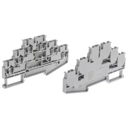 RS PRO Feed Through Terminal Block Grey 2.5 mm², 9131260-17