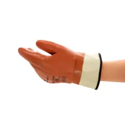 Ansell ActivArmr Winter Monkey Grip 23-193 Orange Cotton Cold Resistant Gloves Size 11 PVC Coating, 23193110-picture-23