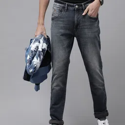 U S Polo Assn Denim Co Men Blue Slim Fit Mid-Rise Heavy Fade Jeans-image-43