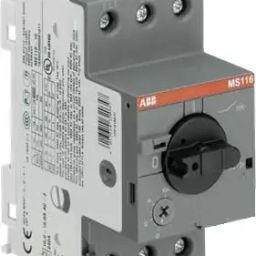 ABB MS116 Series 8-12 Amp 7.37 HP Three Phase Manual Motor Starter, MS116-12-19