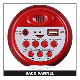 Maizic 30 W Portable PA Megaphone Announcement with Recorder USB and Memory Card Input, 0423A2QHOK6 image 4