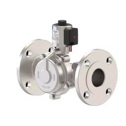Uflow 12 V DC Flange End (NC) Stainless Steel Pilot Operated Piston 2/2 WayType High Pressure Solenoid Valve HCP-A354I-31