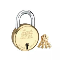 Link PadLock with 4 Keys Brass 65 mm-image-23