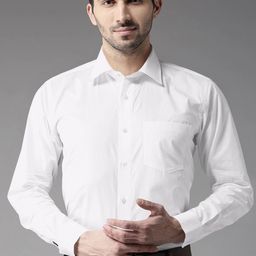 STUDIO NEXX Men Standard Spread Collar Solid Cotton Formal Shirt-image-40