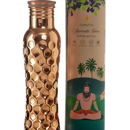 Sarveda Curved Diamond Groove Water Bottle with Cleaning Brush -  1000 ml-image-64