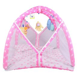 Toddylon Baby Bedding Set New Born Play Gym Bed - Pink-image-65