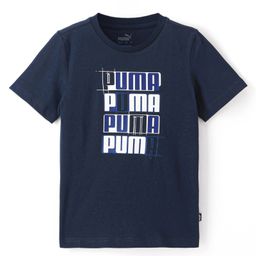 PUMA Cotton Knit Half Sleeves Solid T- Shirt - Club Navy-image-33