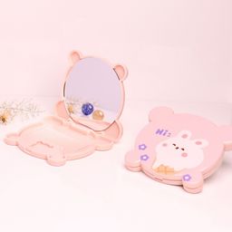 THE LITTLE LOOKERS Comb and Mirror Set with Soft Bristles and Rounded Tips for Baby's Sensitive Skin/Hair Care | Grooming Accessories | Comb Set for Newborns/Babies/Kids/Toddlers-(Round-Peach)-picture-27