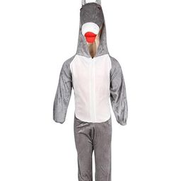 RAJ FANCY DRESSES Full Sleeves Donkey Animal Theme Costume Dress - Grey & White-image-77