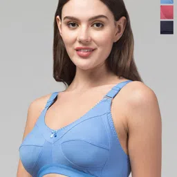 Designer Set of 3 Women T-Shirt Non Padded Full coverage Bra-picture-20