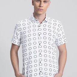 TIGER SNAKE Men Comfort Opaque Printed Casual Shirt-image-88