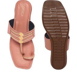 CORSICA Women Peach Casual Slip-On Flats-picture-40