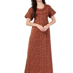 Piu Floral Print Maxi Nightdress-image-93