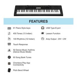 CASIO CTK-3500 KS40 Digital Portable Keyboard 61 Keys -  Black image 5