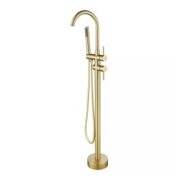 Aquieen Gold Plated Finish Bath Tub Filler, AQN 223-image-7